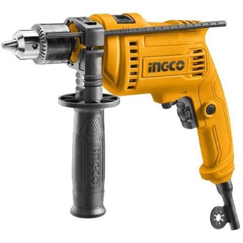 Ingco Impact Drill, 680W 0-3000rpm 13mm Power Hammer Drills, Variable Speed Corded Drill Machine, Froward/Reverse Switch Electric Drill With Depth Gauge Home Improvement Construction Concrete