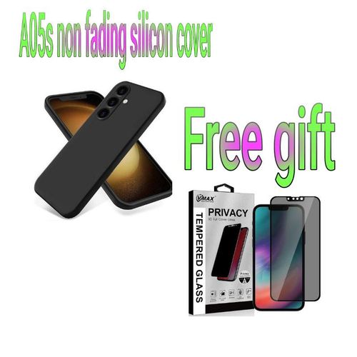 Samsung A05S ORIGINAL SILICON COVER//FREE PRIVACY GUARD