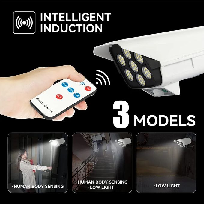 Solar Light High Simulation Camera Solar Flood Light With Motion Sensor And Remote Control
