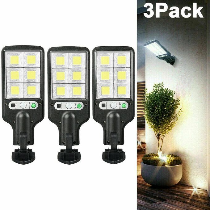 2 Pack Solar Street Lights Security Light Motion Sensor Lamp