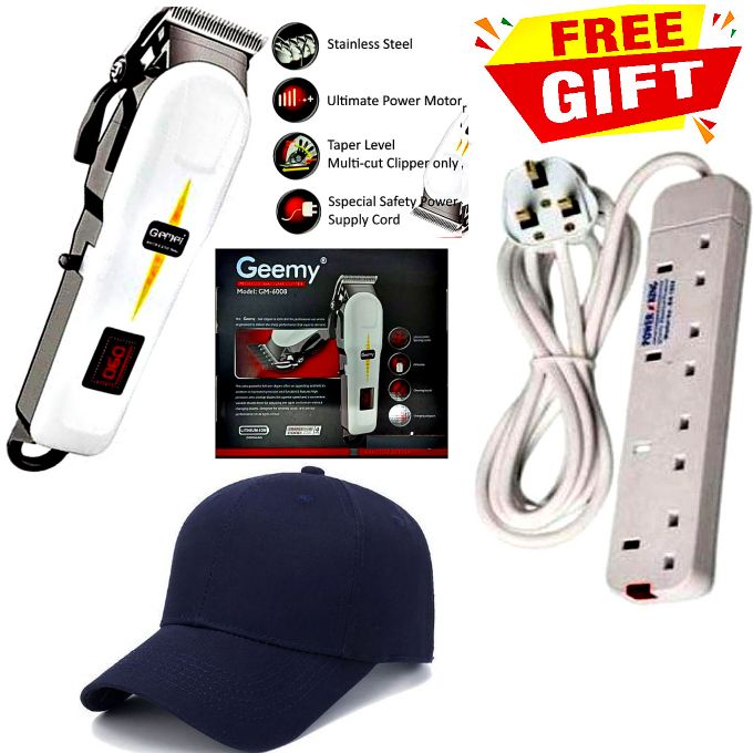 Geemy PROFESSIONAL PORTABLE RECHARGEABLE ELECTRIC SHAVER // HAIR & BEARD TRIMMER ELECTRIC HAIR CUT MACHINE CORDLESS TRIMMER FOR MEN RECHARGEABLE HAIR CLIPPERS SET For MEN'S & WOMEN'S PUBIC BARBERING H