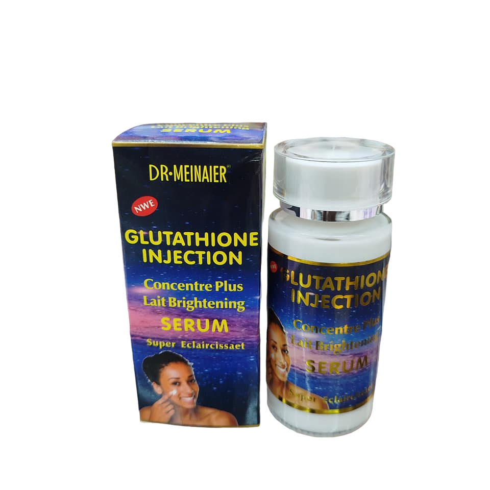 Dr Meinaier Glutathione Injection Lait Brightening Serum SPF 60. Removes Wrinkles, Moisturizes, Brightens, Lightens, Removes Stains, Smooths, Softens, Makes skin Elastic, Whiten Spots, Scars & Marks