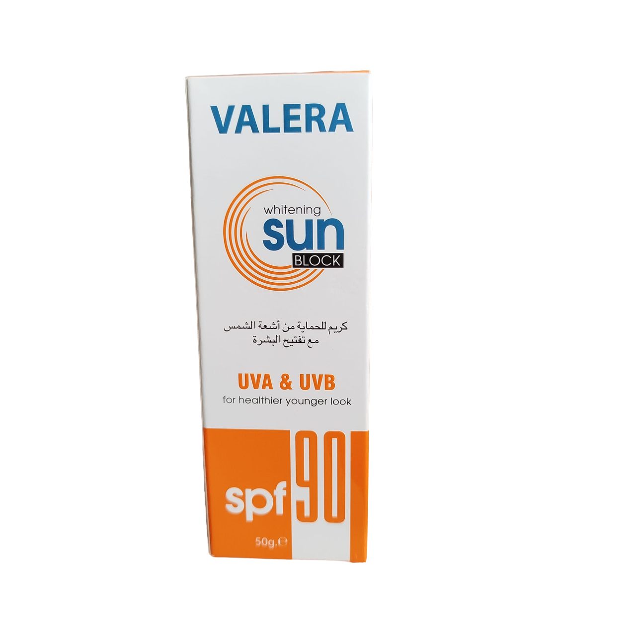 Valera Sun Block sunscreen Cream SPF 90. Offers Broad Spectrum Sun Protection UVA&UVB, Treats & Prevent Brown Spots & Wrinkles caused by harmful Sun Rays & Whiten Skin Complexion & Anti-Aging