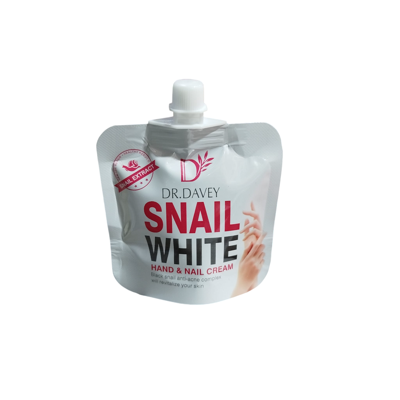 Dr Davey Snail White  Hand & Nail Cream. Moisturizes, Anti-Acne, Softens, Smooths, Conditions nails & Cuticles & Revitalizes your skin