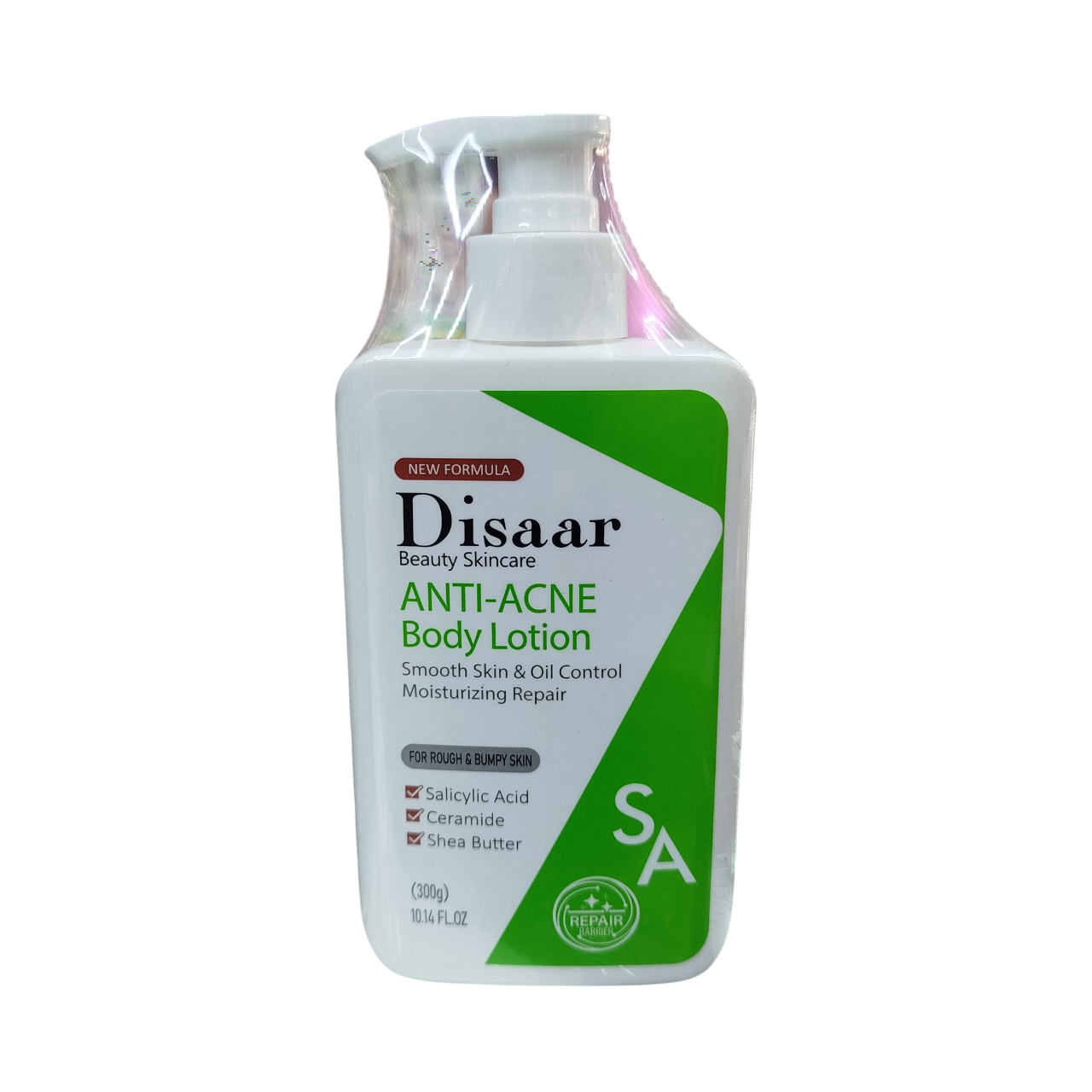 Disaar Salicylic Acid Anti Acne Body Lotion. Moisturizes, Treats Acne, Removes Acne Scars, Softens, Refines Pores, Soothes, Repairs, Brightens, Make skin elastic and Controls Oil Secretion.