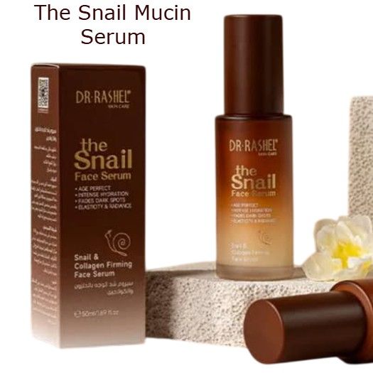 Dr Rashel the Snail Mucin & Collagen Face Serum. Fades Dark Spots, Improve Elasticity, Radiance, Deeply Hydrates, Glows, Smooths, Firms, Even the skin tone, Prevent wrinkles & Fine lines