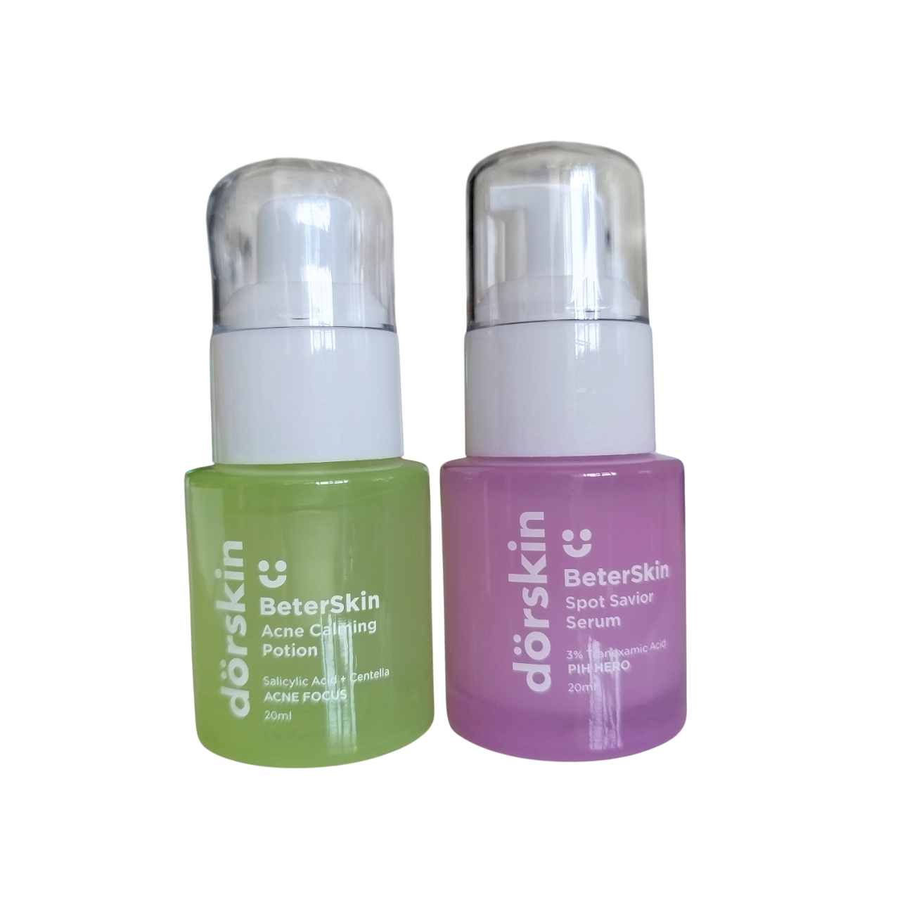 Dorskin DARK SPOT Treatment Face Serum + ACNE Treatment & Calming Face Serum Potion. Treats Acne, Dark Spots, Acne Marks, Hyperpigmentations, Brightens, Glows, Moisturizes, Evens, Smooths & Softens