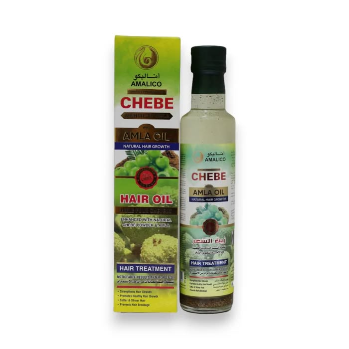 AMALICO Chebe Amla Hair Oil. Promote hair growth, Makes hair longer, Strengthens hair strands, Prevent hair Breakage, Softens, Moisturizes & Shines hair