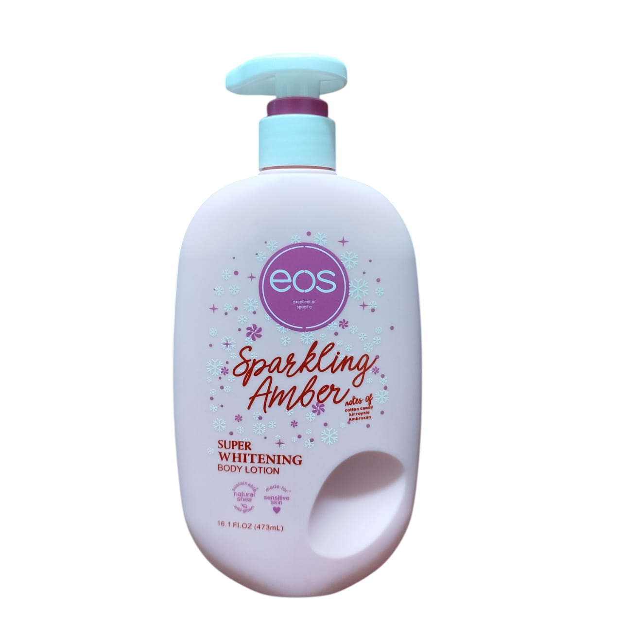 EOS (excellent of specific) Sparkling Amber Super Whitening Body Lotion.
