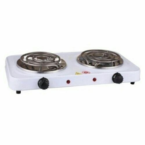 Electric Tabletop Double Hotplate Coil Cooker 1pc