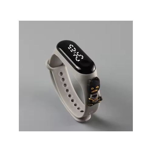 Fashion Children Watch Birthday Gift For Child Boy / Girl Smart LED Digital Cartoon Kids Watch, Waterproof Bracelet Wristwatch made of silicon material