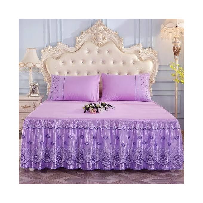Bedskirts 1 pc bedskirt 2 pcs pillow cases 6 *6