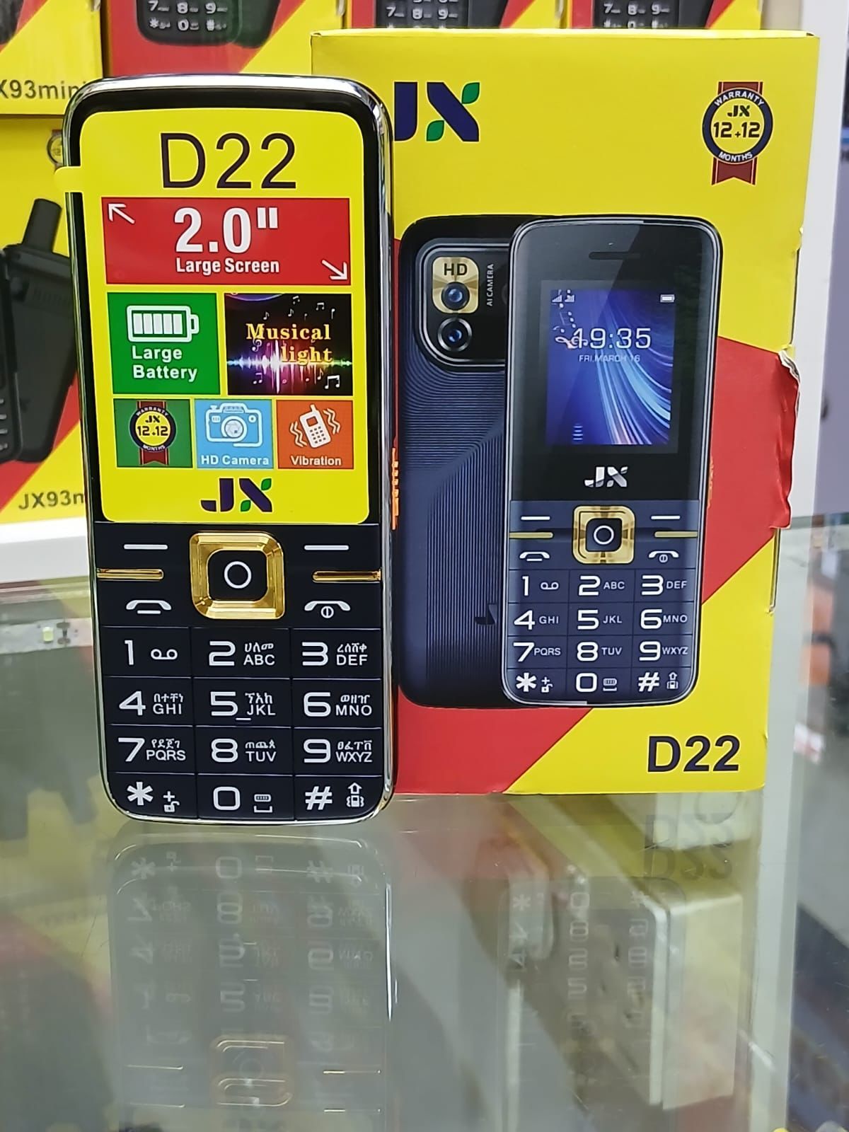 Jx JxD22 New Design Large Screen Featured Kambabe Phone