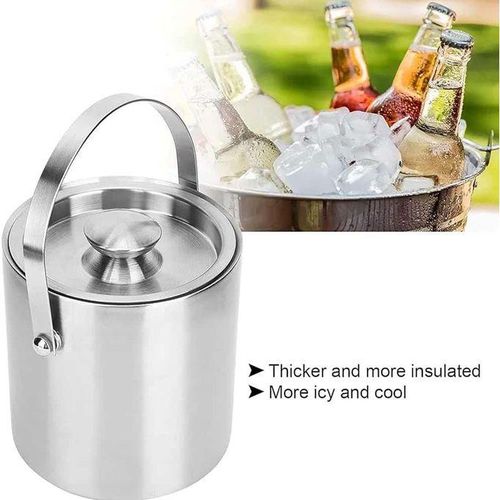 Stainless Steel Insulated Ice Bucket 1.5l