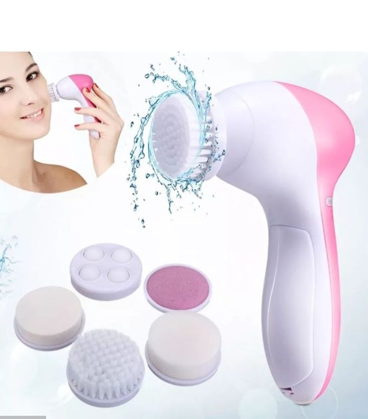 5 in 1   Facial Cleanser Brush  Beauty Face Care Massager Face Scrubber Cleaner