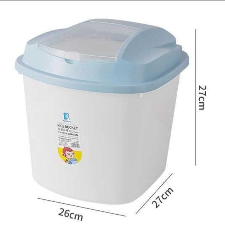 Rice /Cereal Containers Storage  with Measuring Cup Kitchen Pantry Organization and Storage Dry Food Bucket -10kg