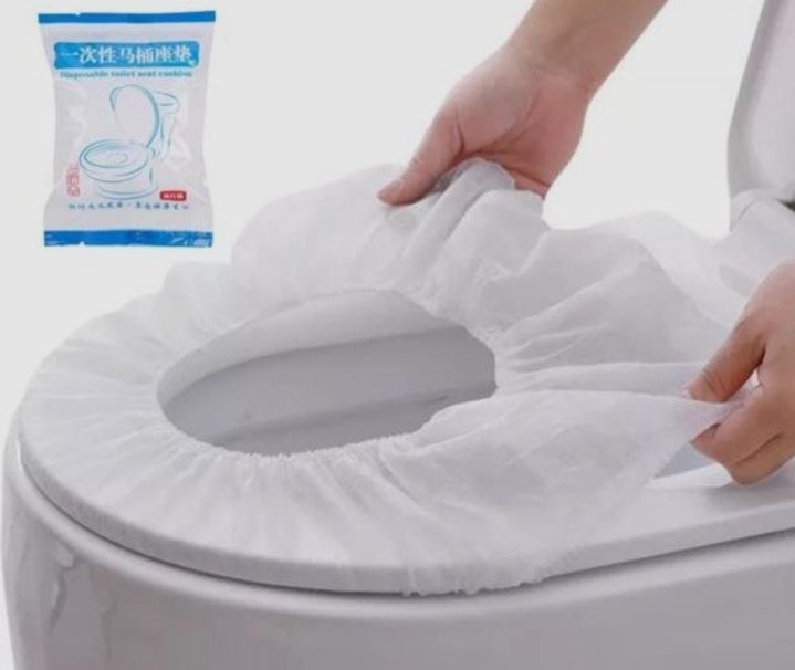 10pcs Disposable Flushable Paper Toilet Liners/seat covers for Bathroom,Kids Potty Training