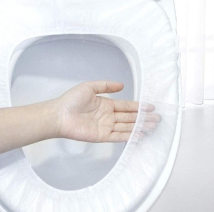 10pcs Disposable Flushable Paper Toilet Liners/seat covers for Bathroom,Kids Potty Training