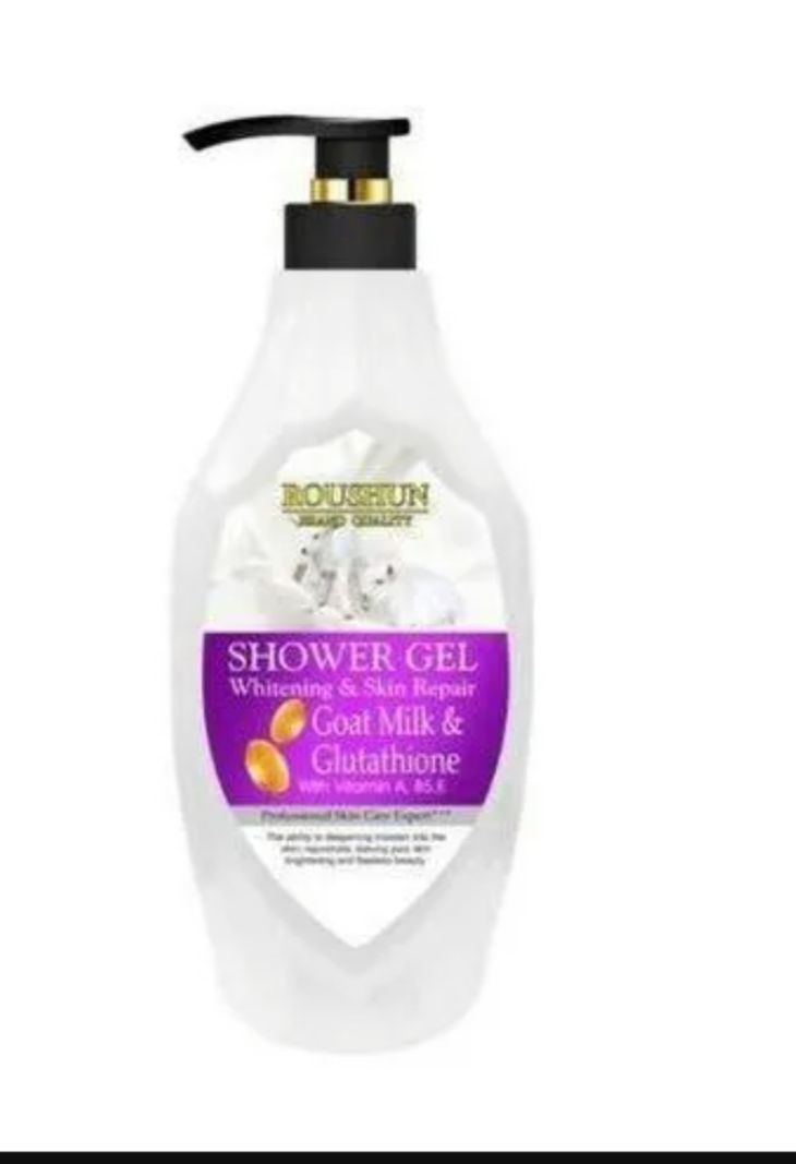 Roushun Shower Gel with Goat Milk And Glutathione  For Whitening  & Skin Repair - 1380ml