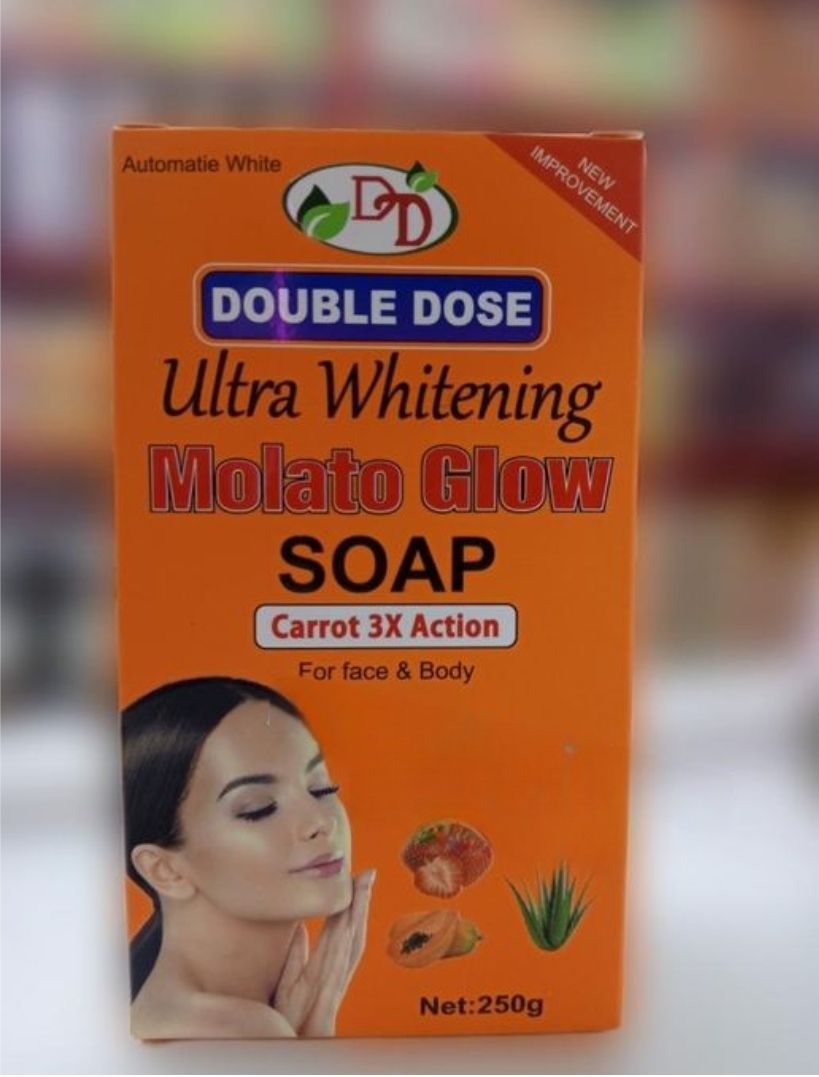 Molato Ultra Whitening Glow Double Dose Face And Body Soap For Moisturizing , Brightening, Deep Cleansing, Fade Dark Spots