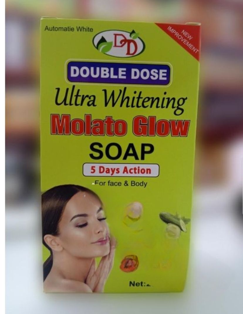 Molato Ultra Whitening Glow Double Dose Face And Body Soap For Moisturizing , Brightening, Deep Cleansing, Fade Dark Spots