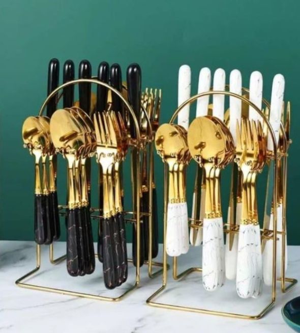 Stainless Steel Knives ,Spoons, Forks ,Set for Home, Kitchen and Restaurant,  Dinnerware Set  Flatware Set ,Cutlery Set-24pcs