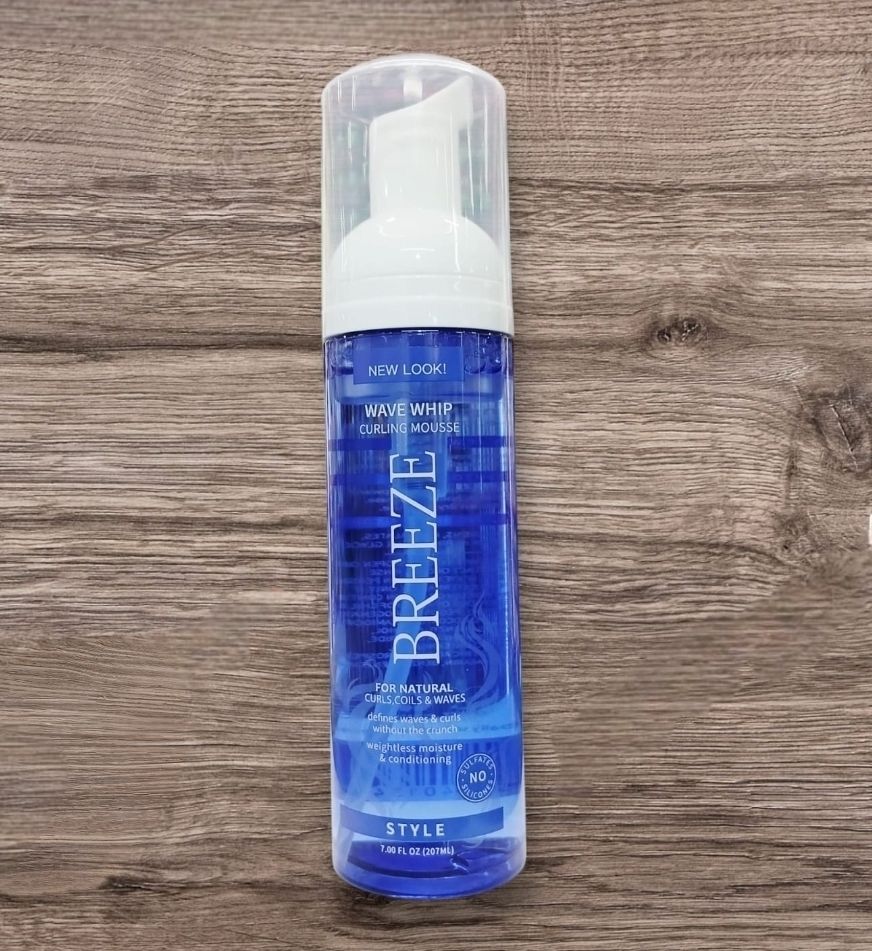 Breeze Wave Whip Curling Mousse Foam For Natural Curls,Coils & Waves