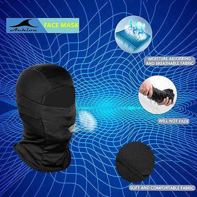 Ski Mask for Men Women, Summer Balaclava Face Mask, Shiesty Mask UV Protector Lightweight for Motorcycle Snowboard