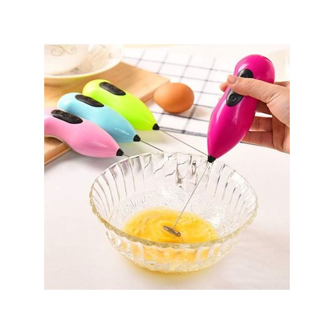 Hand-Held Battery Model Whisk Egg Beater Milk Coffee Frother Mixer Fruit Stick Kitchen & Dining Room Appliances【AA batteries not included in product listing】