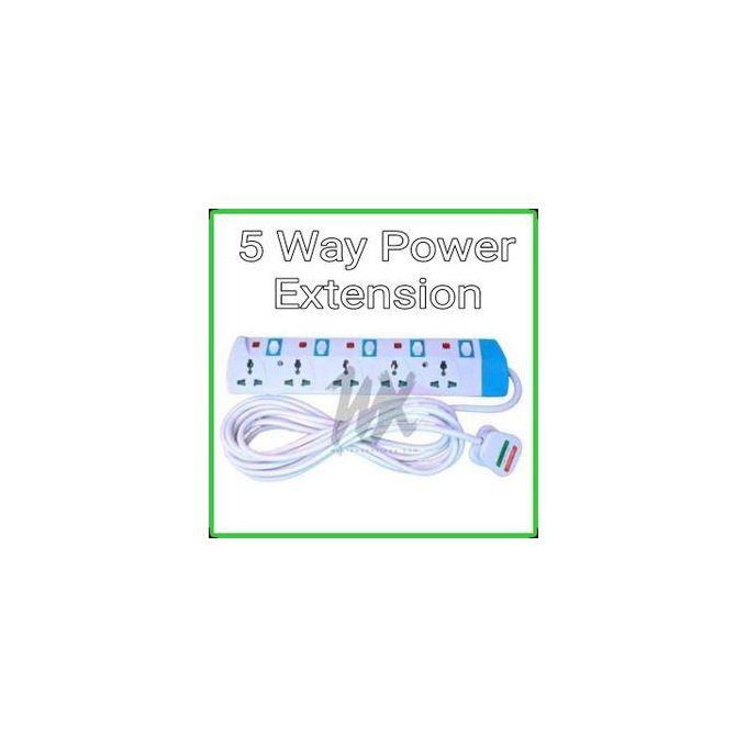 Power King 5 WAY POWER EXTENSION WITH LONG CABLE