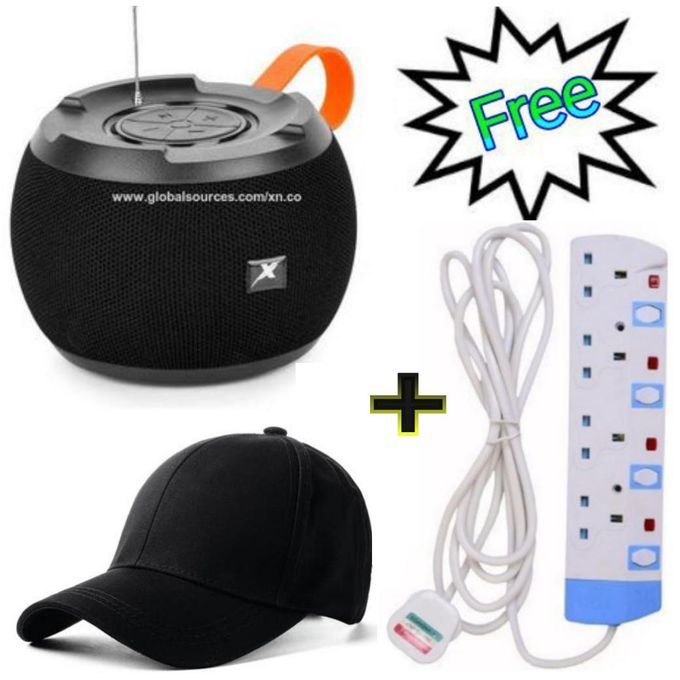 C15 Super/Strong Bass USB Rechargeable BT Speaker/ Robot TF/AUX + Cap + 4 Way Power Extension