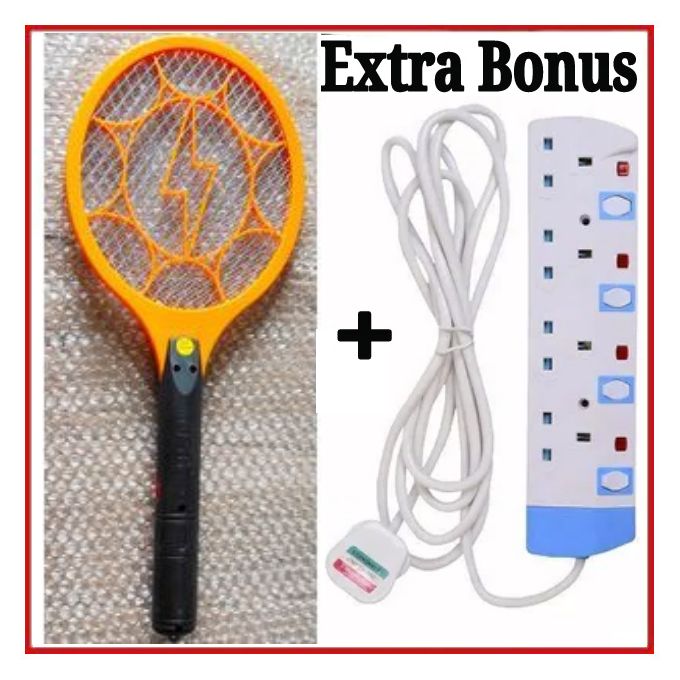 Electric Mosquito Swatter, Bat Racket Killer+4Way Extension