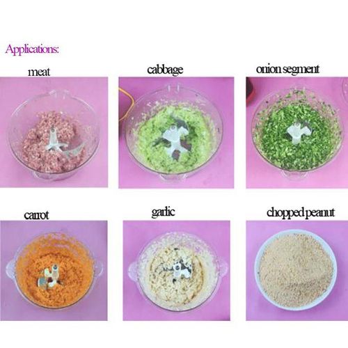 MEAT GRINDER- VEGETABLE CUTTER-  Quality Electric Meat Grinder/vegetable Chopper Food Processors,Small Meat Grinder & Food Chopper Electric Vegetable Chopper &  Bi-Level Blades for Meat/fish/Ve