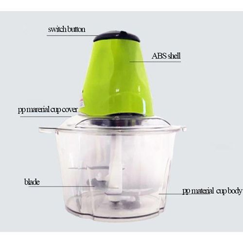MEAT GRINDER- VEGETABLE CUTTER-  Quality Electric Meat Grinder/vegetable Chopper Food Processors,Small Meat Grinder & Food Chopper Electric Vegetable Chopper &  Bi-Level Blades for Meat/fish/Ve
