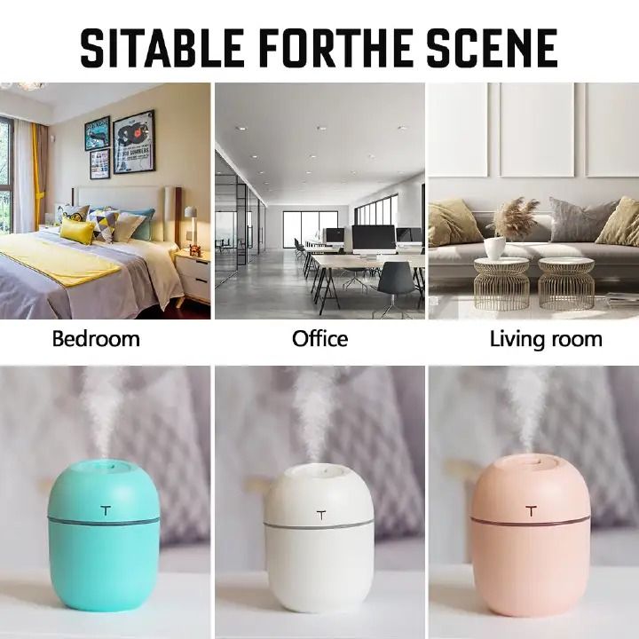 220ML Air Humidifier Home USB Bottle Aroma Essential Oil Diffuser LED Backlight For Home Car USB Fogger Mist Maker With LED Night Lamp Mist Maker Refresher