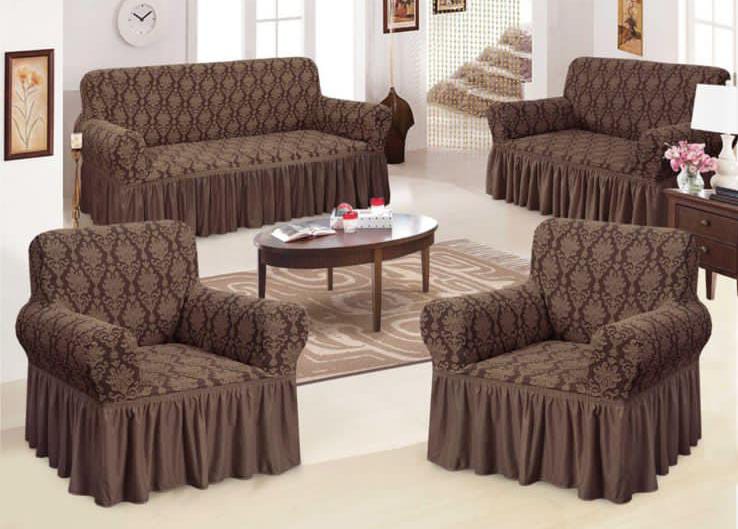 Stretchable Turkey imported loose covers/sofa covers.fits all types of sofa sets  ft. The suitable design adds cozy feel to your home and as well protects your seats from dirt and any form of damage.