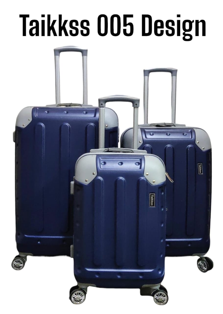 Fashion 3 Pieces PVC High Quality Travel Suitcase Travel Bag Travel Briefcase With Wheel   The suitcases have 4 spinner wheels for easy maneuverability, and they also have locks for added security.