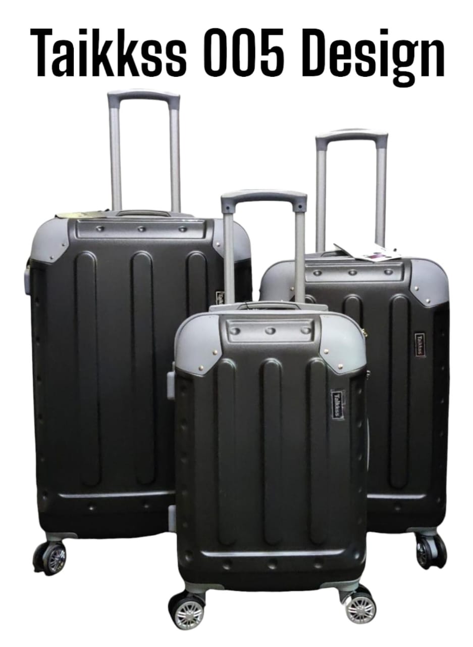 Fashion 3 Pieces PVC High Quality Travel Suitcase Travel Bag Travel Briefcase With Wheel   The suitcases have 4 spinner wheels for easy maneuverability, and they also have locks for added security.