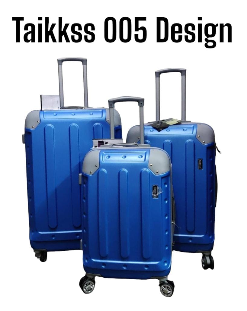 Fashion 3 Pieces PVC High Quality Travel Suitcase Travel Bag Travel Briefcase With Wheel   The suitcases have 4 spinner wheels for easy maneuverability, and they also have locks for added security.