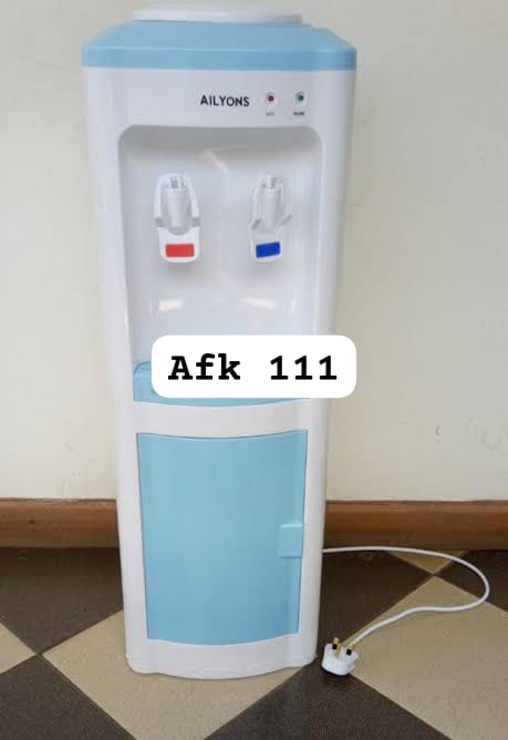 Hot And Normal Water Dispenser -blue And White  It’s equipped with an overheat protection system that deactivates the heating bar and prevents it from damage