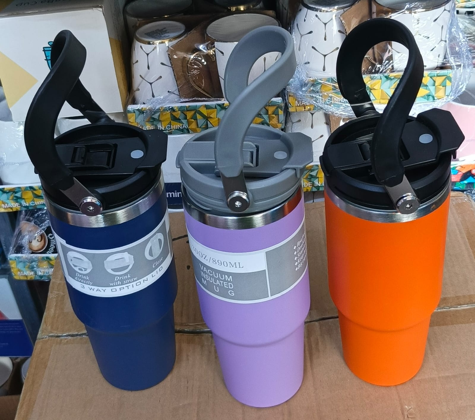 Coffee Tea Travel Mug Stainless Steel Vacuum Flasks  If you're looking for an insulated coffee tumbler with straw that 't leak or spill, look no further! coffee travel mug's design stops spills when h