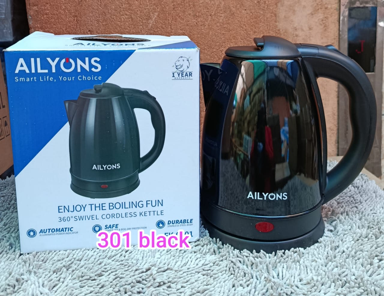 AILYONS Electric Kettle Water Heater & Boiler Jug It is an essential electrical appliance you need at home, office, hotels, schools and other public places for you to get hot water with just a push of
