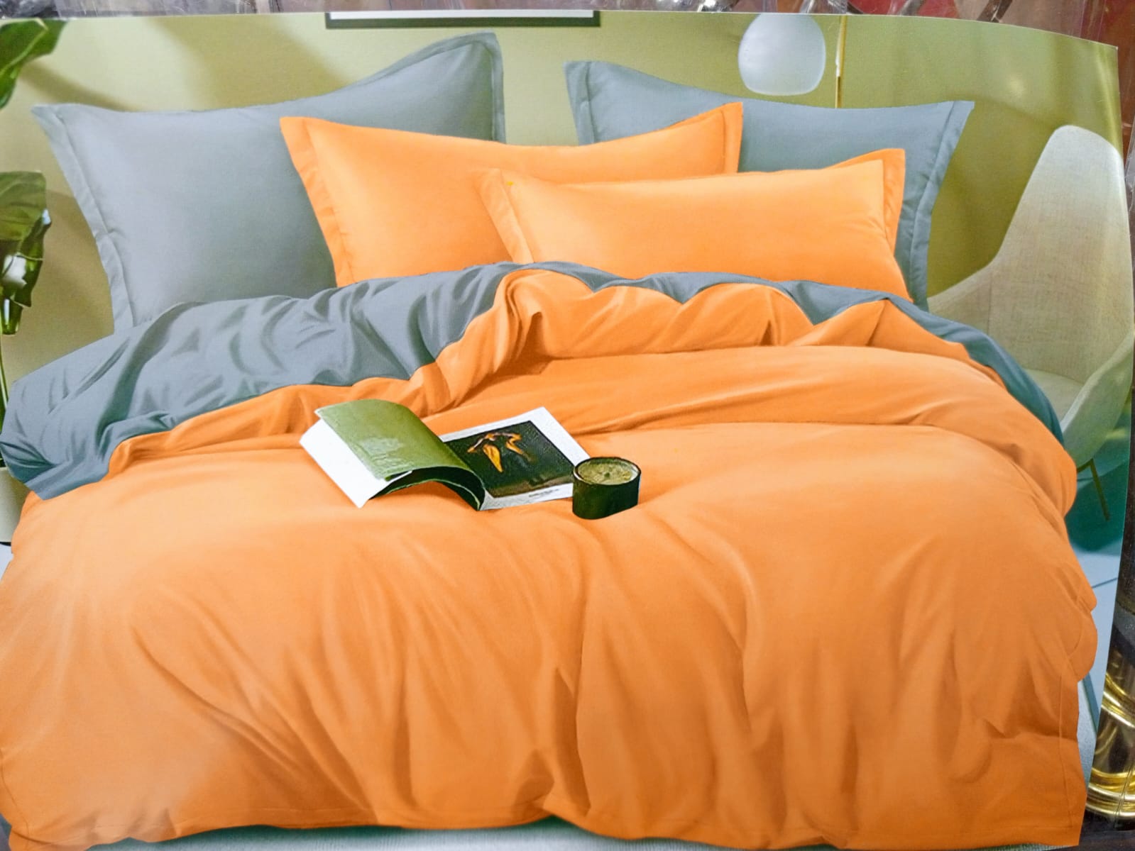 Double sided duvet This super soft, stylish Duvet cover  is guaranteed to make your nights simply magical . Apart from being light in weight, it keeps warm on cold nights and comfortable even during t