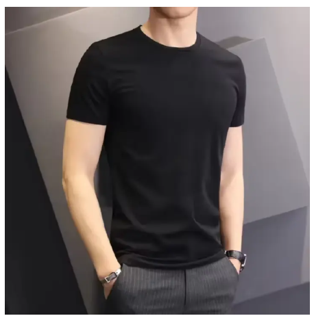 Unisex Round Neck Plain T-Shirts High Quality polo tshirt tee short sleeve tshirt