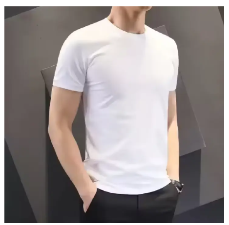 Unisex Round Neck Plain T-Shirts High Quality polo tshirt tee short sleeve tshirt