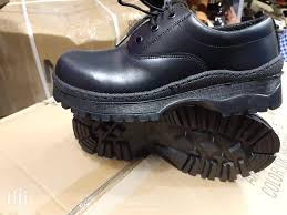 High quality durable Back to school boys and girls unisex casual black pure genuine leather school shoes for children with laces suitable for any weather