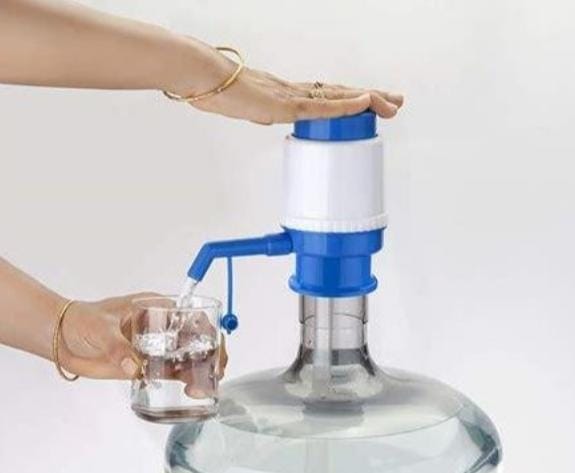 Nunix HandPress Water Dispenser Manual PumpInnovative vacuum action for easy pumping Removable tube for easy cleaning Fits most standard 5-6 gallon water bottles Environmentally Friendly Delivers 8 Ou