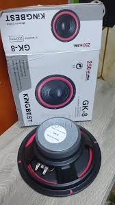 Speaker-KINGBEST 8 Inch Midrange Bass Speaker 8 OHM 250WATTS Magnetic Audio Sound Speaker Woofer Loudspeaker Amplifier Home