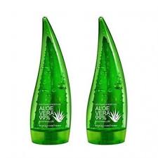 Fruit Of The Wokali Aloe Vera Soothing Gel Sunburn Repair Gel 99% Natural AloeVera Content Treat Sun Burns and Repairs Skin Faster Hydrating and Moisturizing Cream