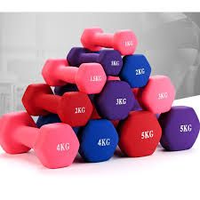 Quality Vinyl Rubber Cover Weightlifting Neoprene Aerobics Dumbbells